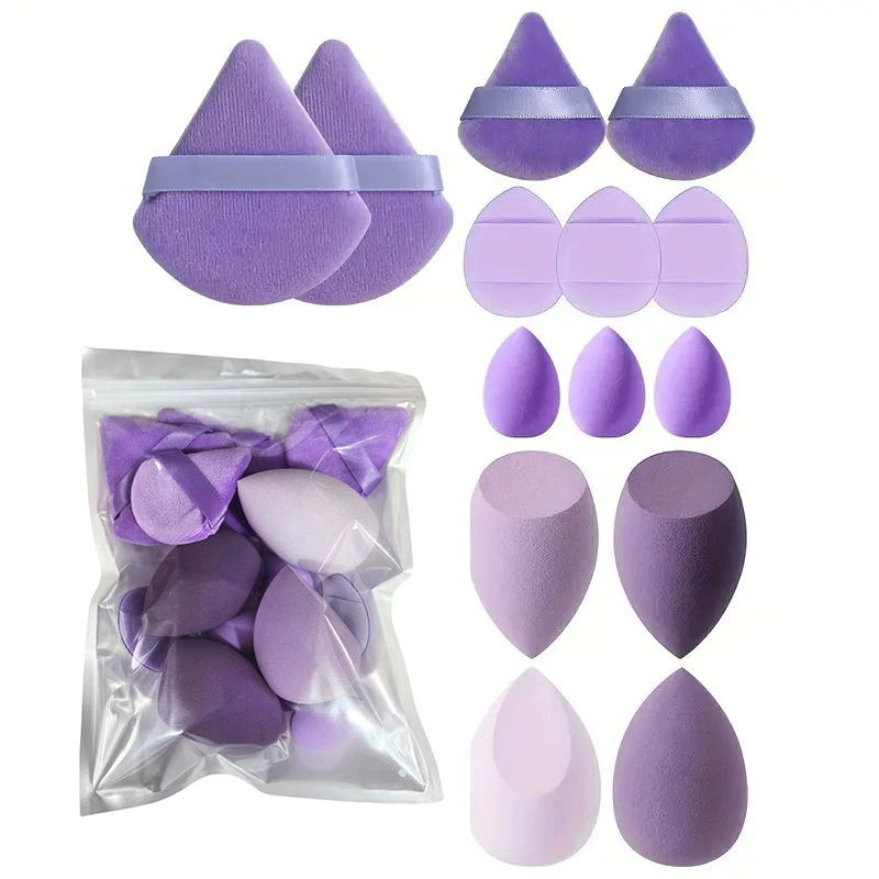 Beauty Bay Makeup - 14-teiliges Make-up-Schwamm-Set, Kosmetik-Blender, Beauty-Ei, Foundation-Schwämme, Puderquasten,