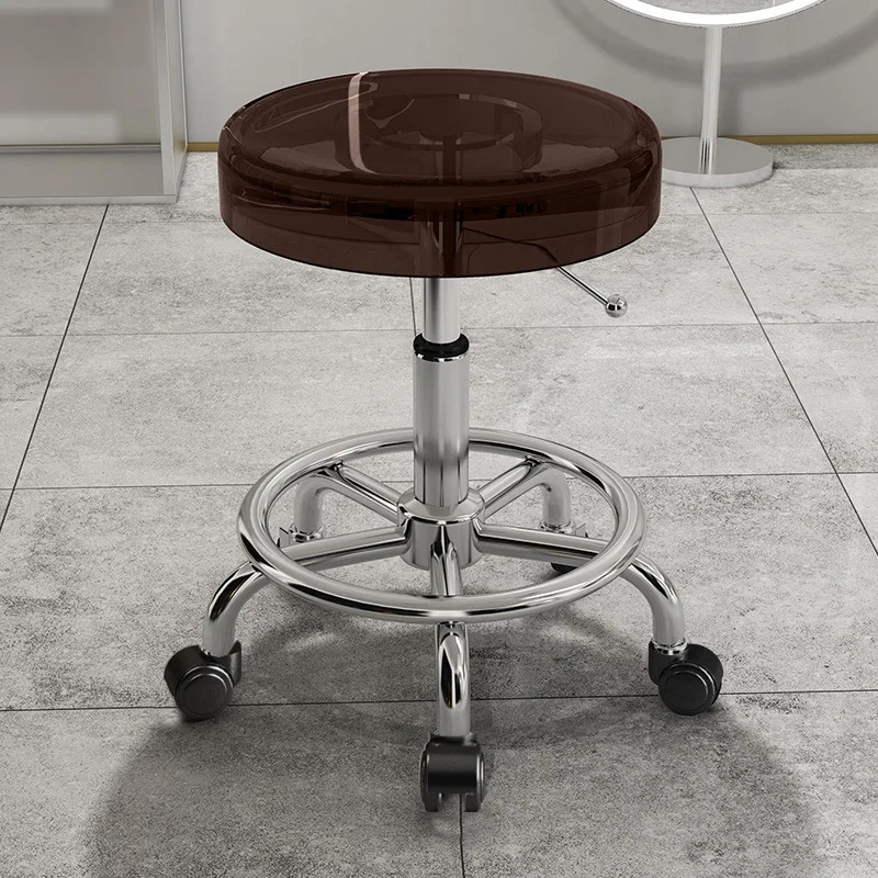 Beauty Makeup Bar - Multifunktionaler Edelstahl-Schönheitsstuhl, drehbarer Friseurstuhl, Make-up-, Maniküre-