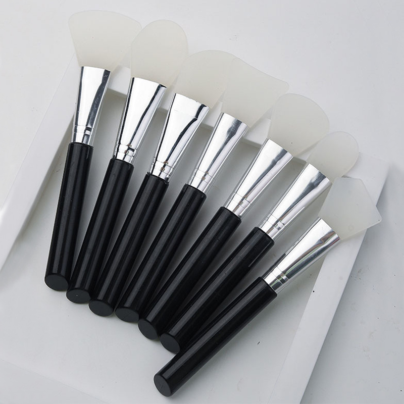 Huda Beauty Makeup Brush Set - 7-teiliges Silikon-Gesichtsmasken-Pinsel-Set für die Hautpflege –