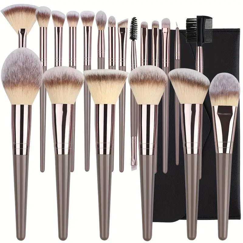Huda Beauty Makeup Brush Set - 10-20-teiliges Make-up-Pinsel-Set für Foundation, Concealer, Puder,