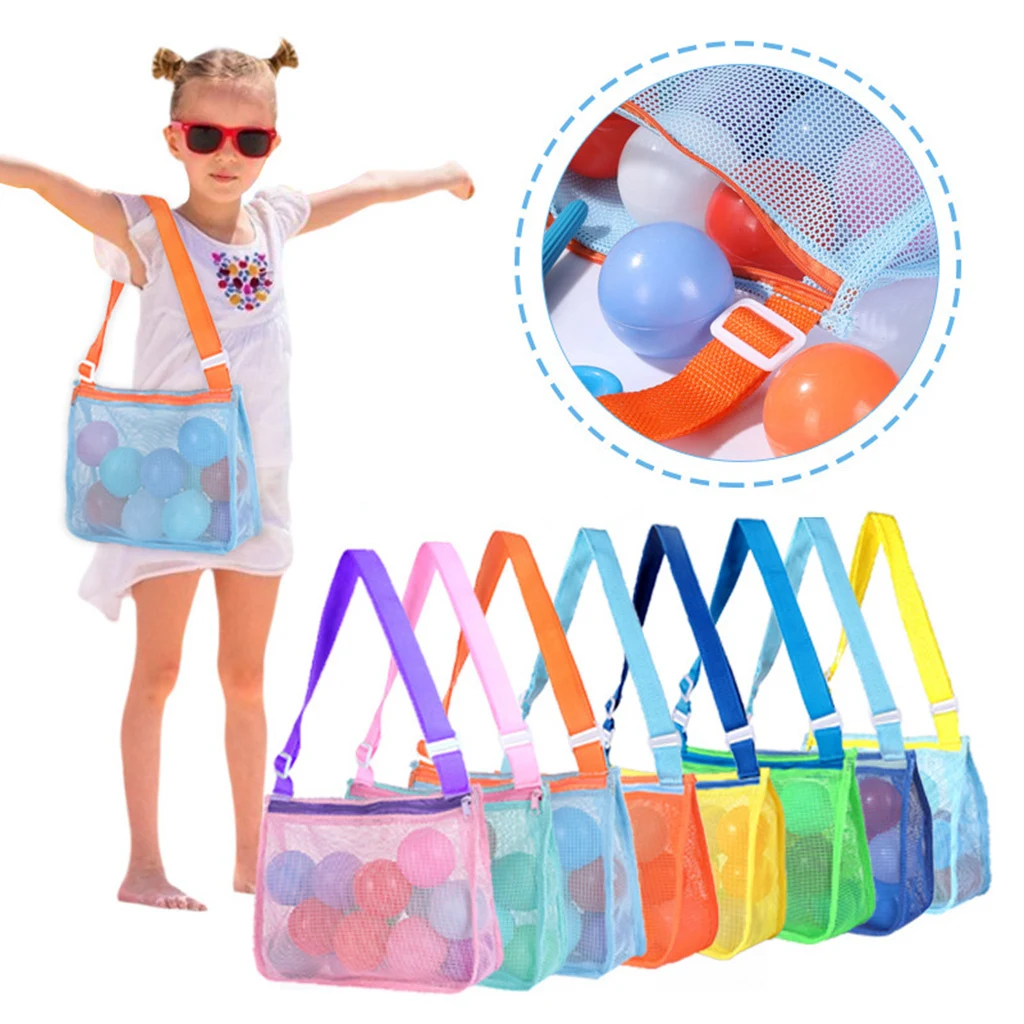 Beauty Makeup For Kids - Faltbare Strand Mesh Tasche Kinder Sand