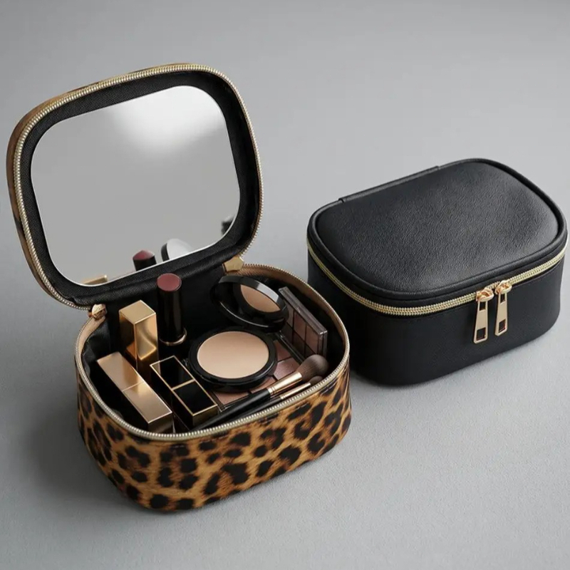 Beauty Makeup Women - 2026 Neue Kosmetiktasche mit Spiegel, Wasserdichter