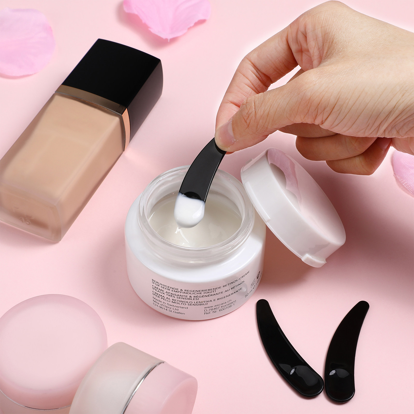 Beauty Makeup Face - 50 Stück Hautpflege-Spatel Gesichtscreme-Löffel Masken-Spatel zum