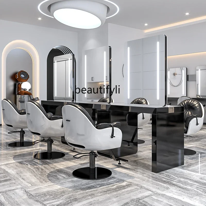 Beauty Makeup Shop - 06Barber Shop Edelstahl Schminktisch Haar Dauerwelle