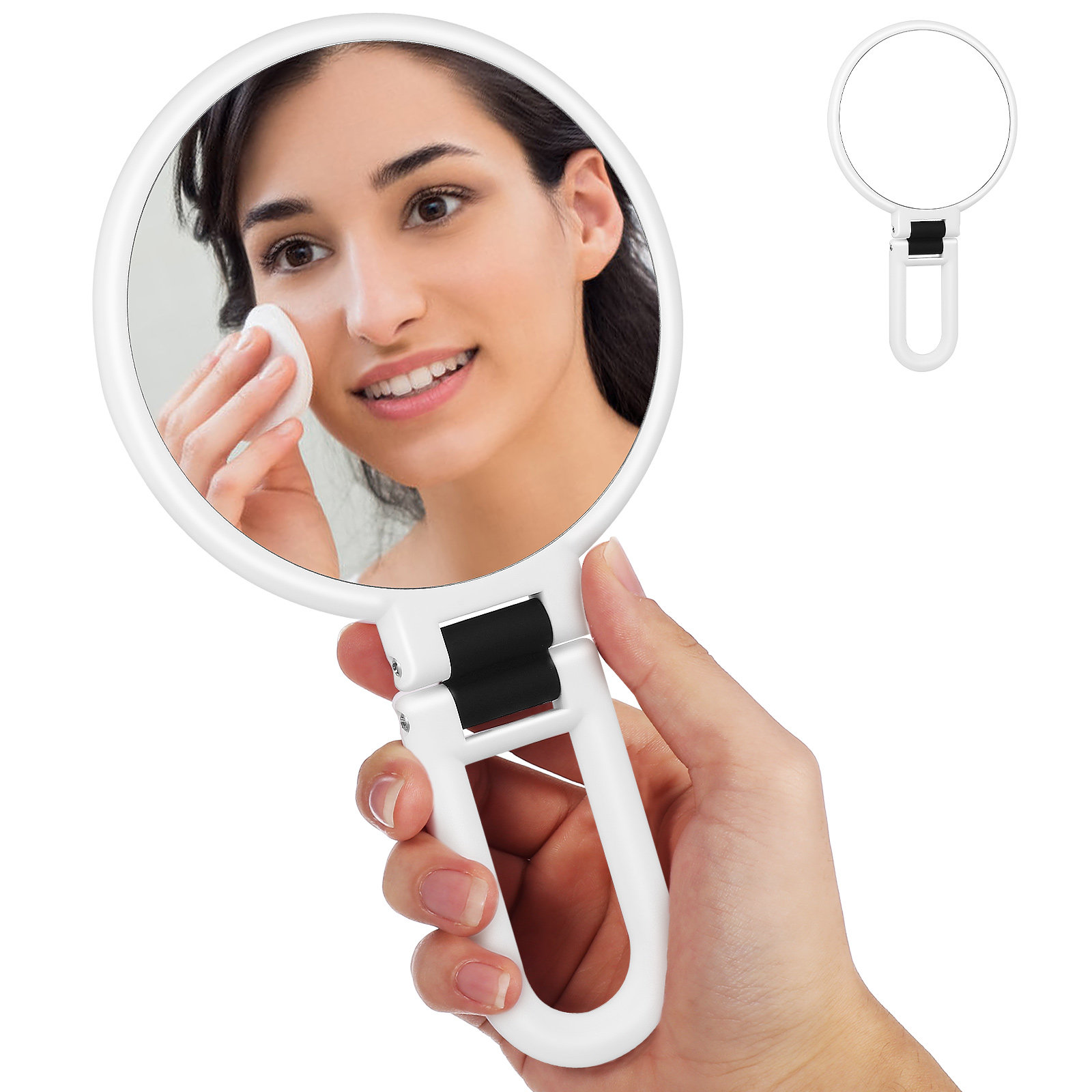 Kompakter, faltbarer Handspieg – Beauty No Makeup Bewertung und Preis