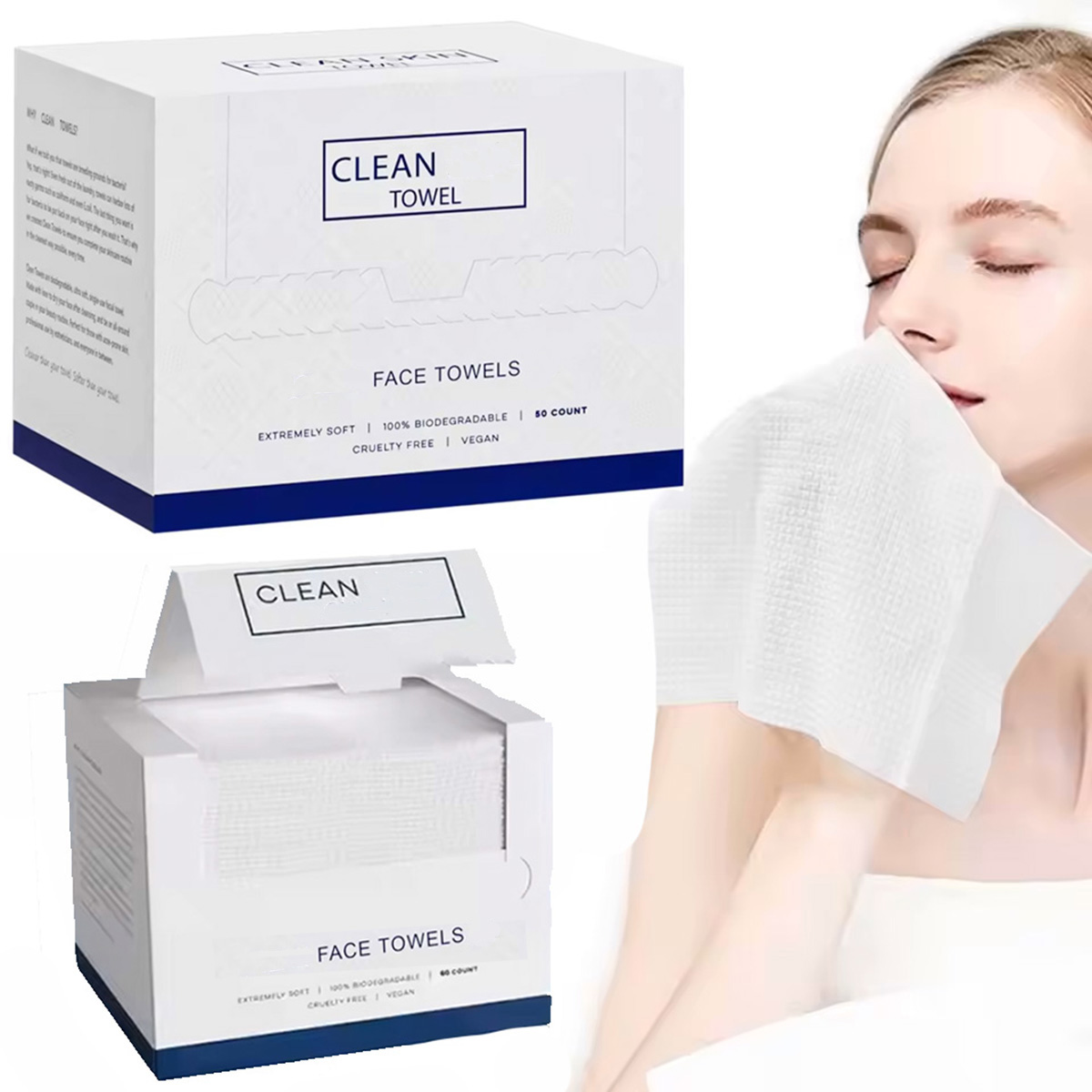 50 Stück/Box Einweg-Gesichtstü – Beauty Makeup Face Bewertung und Preis
