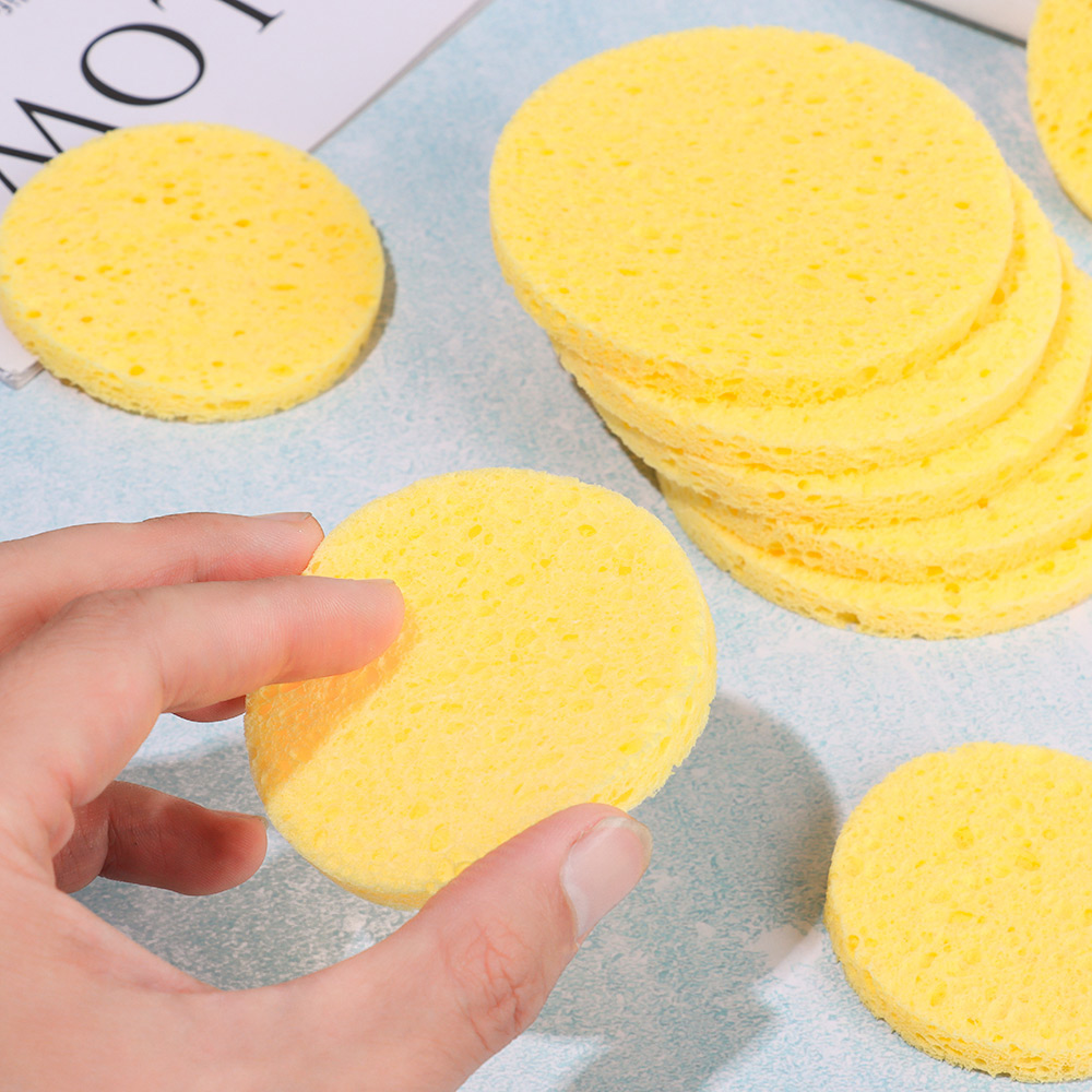 10 stücke 6-9 cm Gelb Gesicht  – Beauty Makeup Face Bewertung und Preis
