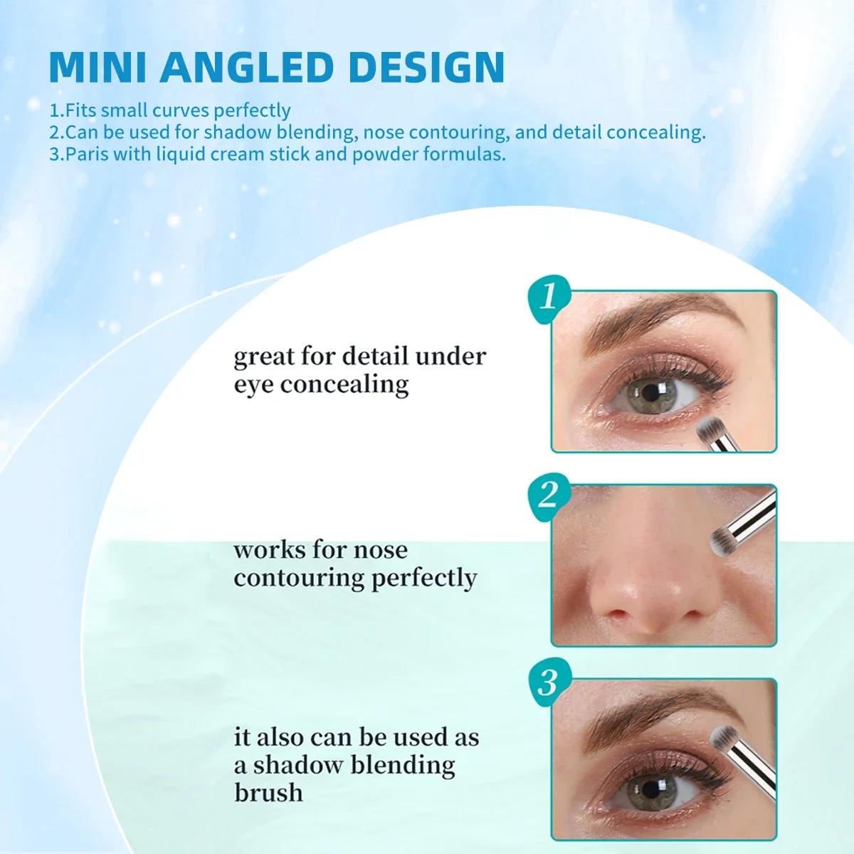 Abgewinkelter Concealer-Make-u – Beauty Queen Makeup Bewertung und Preis